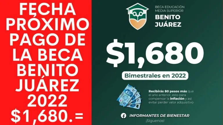 Cuando pagan beca benito juarez