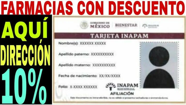 Farmacias que hacen descuento con tarjeta del inapam