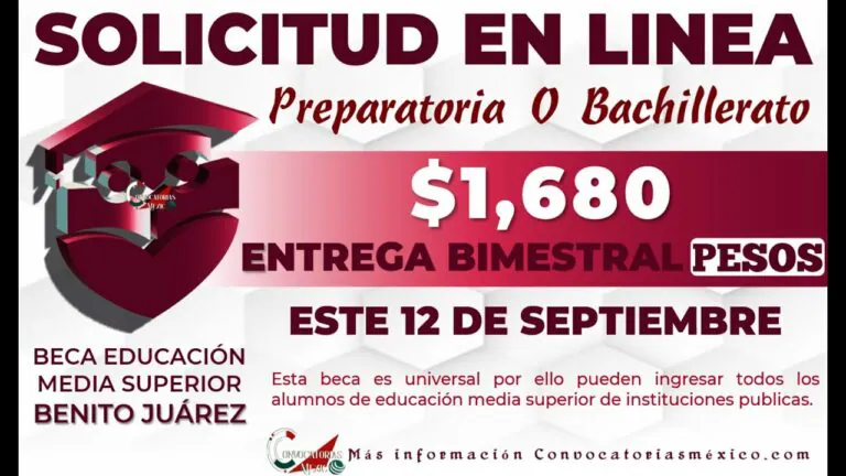 Becas benito juárez nivel medio superior
