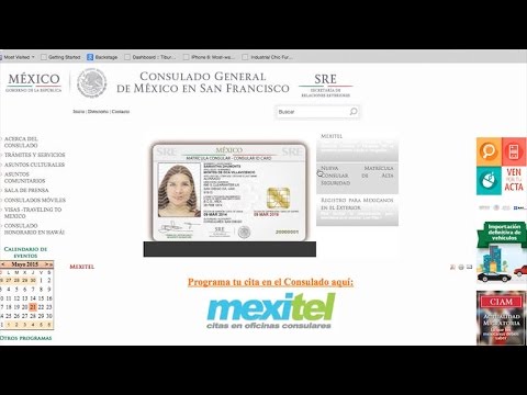 Citas consulado mexicano en el paso