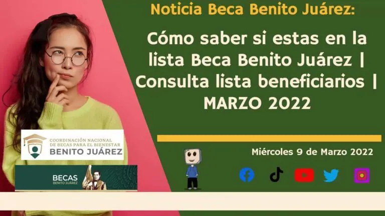 Como saber si estoy inscrito en la beca benito juarez