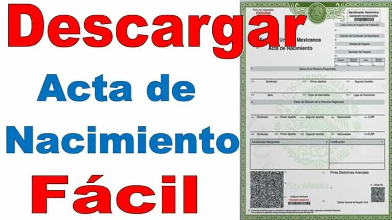 Imprimir acta de nacimiento mexicana