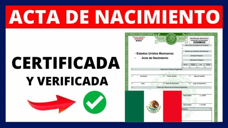 Descargar acta de nacimiento mexicana