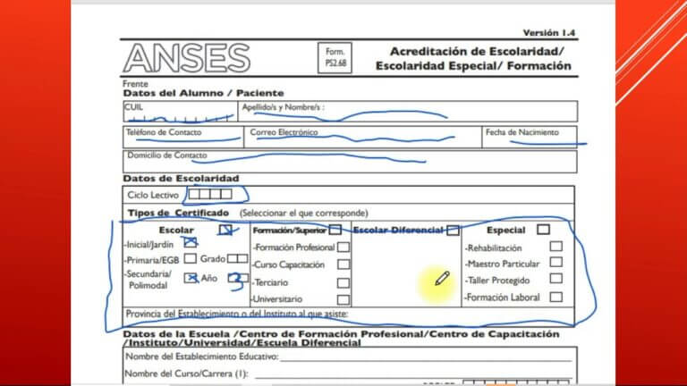 Imprimir formulario de ayuda escolar