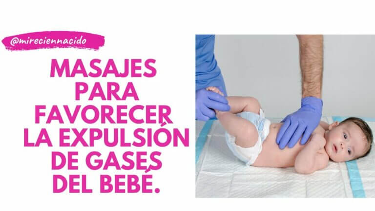 Ayudar expulsar gases bebe