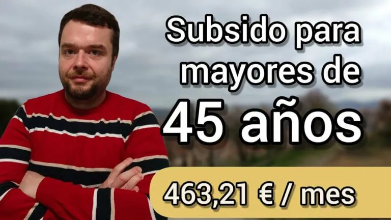 Ayudas mayores 45 con cargas familiares
