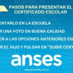 Certificado escolar anses