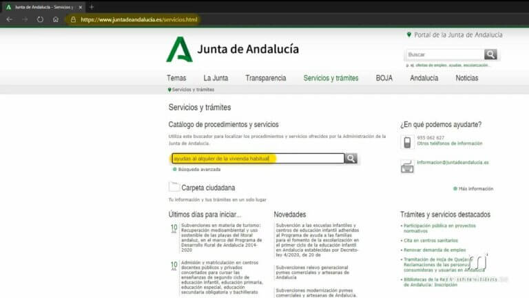 Registro obligatorio de contratos de alquiler en Andalucía