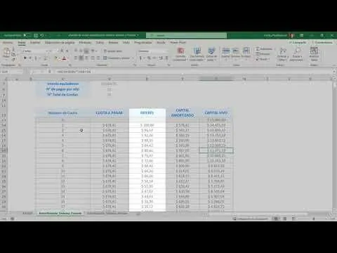 Simulador hipoteca Excel: Sistema Francés Eficiente