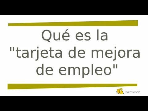 Guía para obtener y utilizar la tarjeta de mejora de empleo